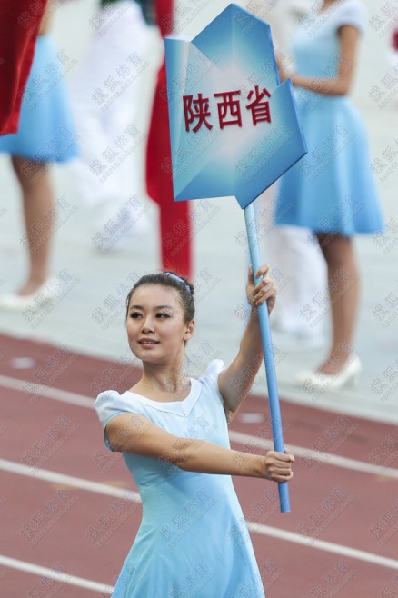 全运会举牌礼仪惊艳 香港小姐冠绝全场(组图)