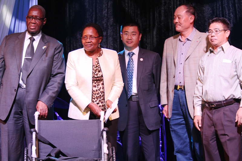 博茨瓦纳华人捐助当地社会 博副总统接受捐赠
