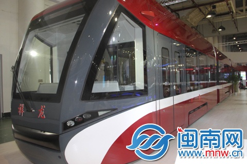 中国北车集团有轨电车展出 有望在泉州