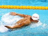 图文：男子4X100米混合泳接力 吴鹏蝶泳显霸气