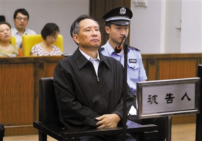 9月10日，北京市第二中级人民法院，张曙光在庭审中。新华社记者 公磊 摄