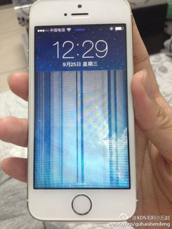 苹果iphone+5s被曝花屏门