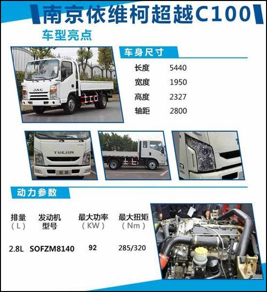 南京依维柯超越c100上市 售8.98-9.88万