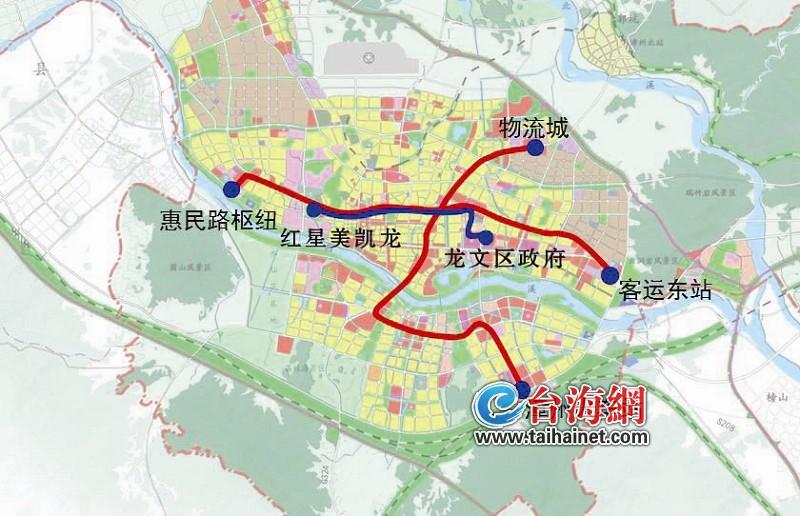 漳州市2020年brt示意图; 漳州规划至2030年建.