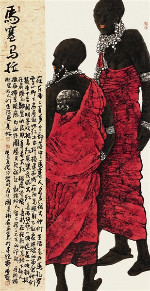 "中国美术家眼中的世界"美术作品展在京启幕(组图)