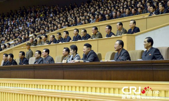 金正恩携夫人看体育比赛 要求民众强身报国(图