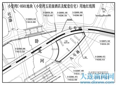 金州新区小窑湾C-0501地块规划设计条件红线