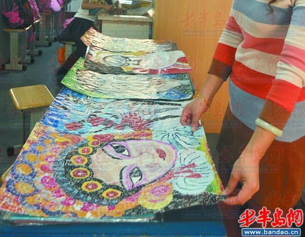 小刺猬树叶贴画作品 小刺猬树叶贴画作品