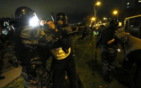 莫斯科南部地区爆发的骚乱中有23人寻求医疗帮助。