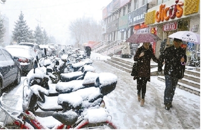 内蒙古降下大雪最低气温-20℃(图)