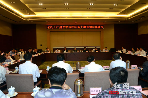 依托长江建设中国经济新支撑带调研座谈会在湖南召开(组图)