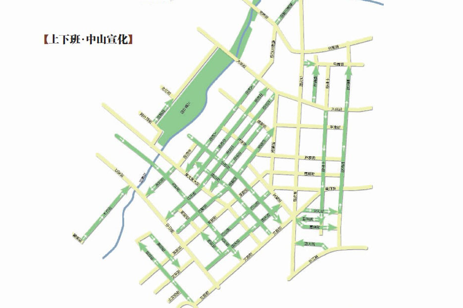 出行无忧 哈尔滨市城区单行交通全景地图