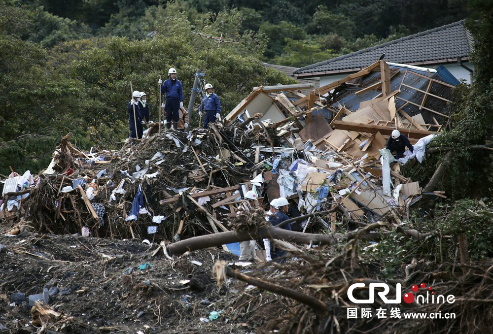 十年一遇超强台风席卷日本引发泥石流致18死