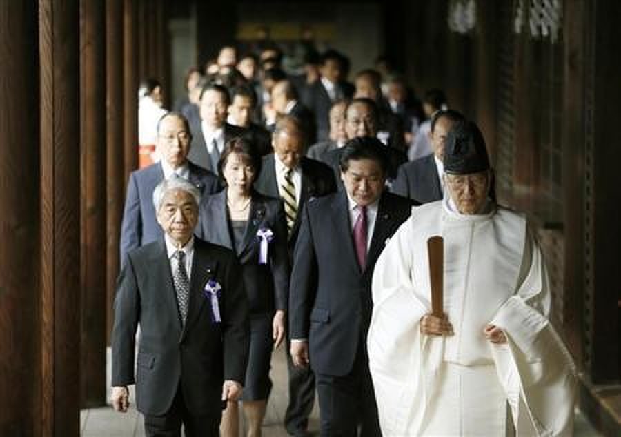 日本跨党派议员联盟"大家一起来参拜靖国神社国会议员会"159名成员