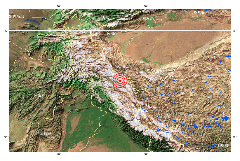 克什米尔地区发生5.5级地震(组图)
