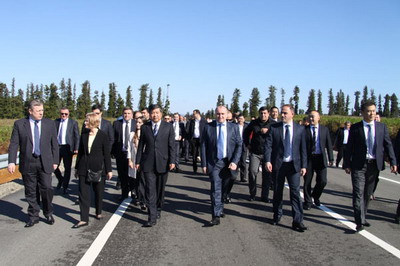 驻格鲁吉亚大使岳斌出席科布莱提绕城公路一期项目竣工仪式(组图)