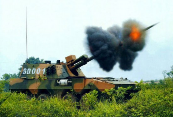 组图：日本为钓鱼岛造13式战车 中国轮式坦克不惧
