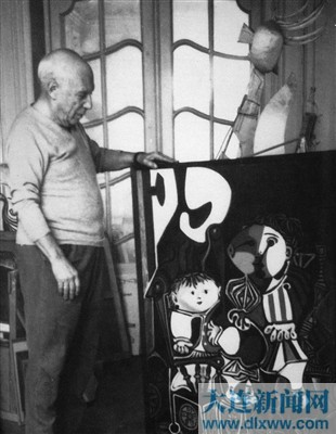 毕加索和他的作品《两个小孩.