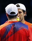 图文：ATP年终总决赛 马雷罗沃达斯科在比赛中