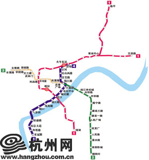 杭州地铁4号线年内开工 建成后将串联1号线和2号线东南段(图)