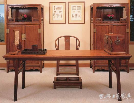 美国前加州中国古典家具博物馆内陈列室景图