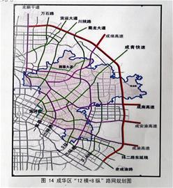 成华区北改规划图; 交通兴城 成华区