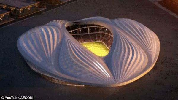 没眼花吧?卡塔尔世界杯球场像女性生殖器(图)