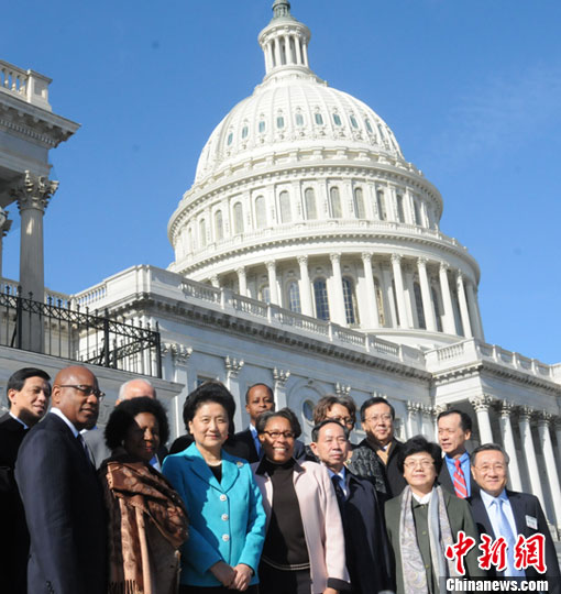 国国务院副总理刘延东到访美国华盛顿国会山(