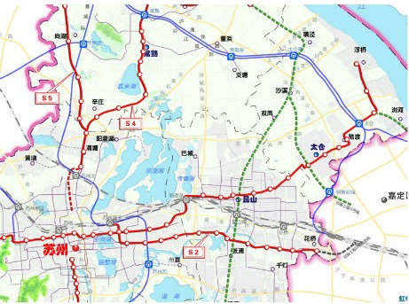 轨交s1s2线规划公示苏州上海无缝对接图