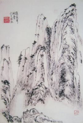 刘险峰--中国最受企业关注的书画名家作品展(组