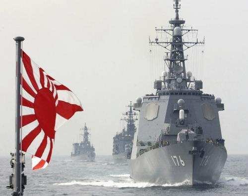 日本舰船东海中间线集结 疑似要打大仗(图)