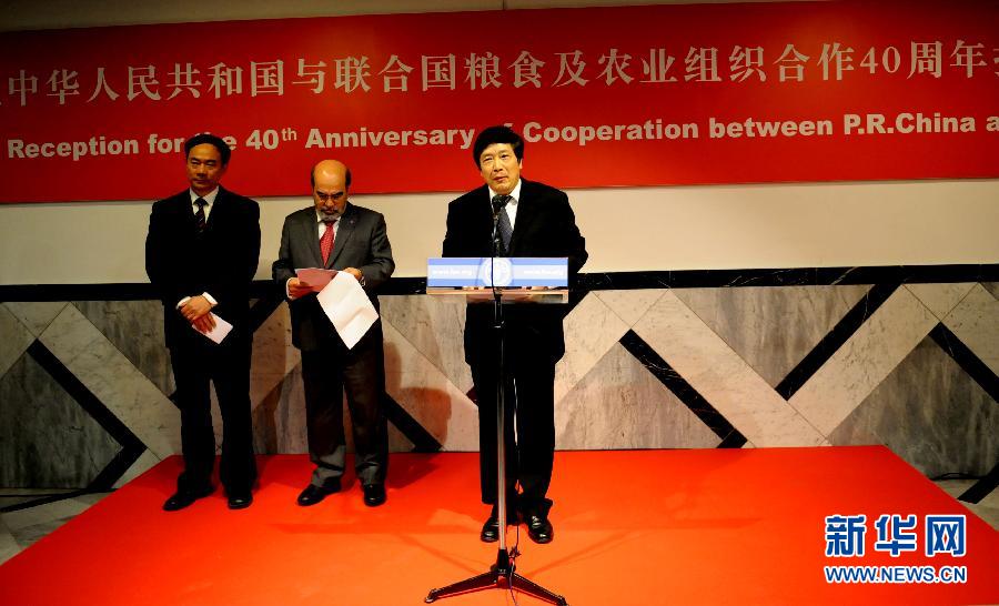 粮农组织赞扬中国提前完成千年发展计划目标(