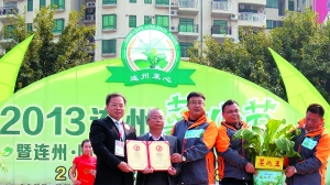 连州地下河以31万元的价格将“菜心之王”收入囊中。信息时报记者 韦柑潞 摄