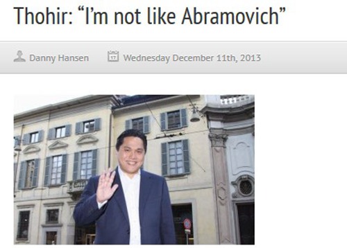 托希尔：我不是阿布拉西莫维奇