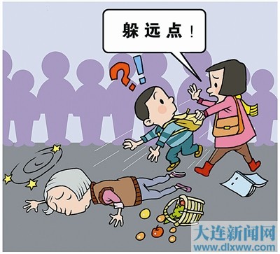 王忆(沙河口区南松路)老师作文称扶起呼吁老人,喜欢社不再后什么样的90摔倒高中生孩子的图片