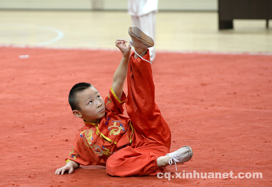 重庆传统武术赛:日本选手来华参赛学八极拳(组