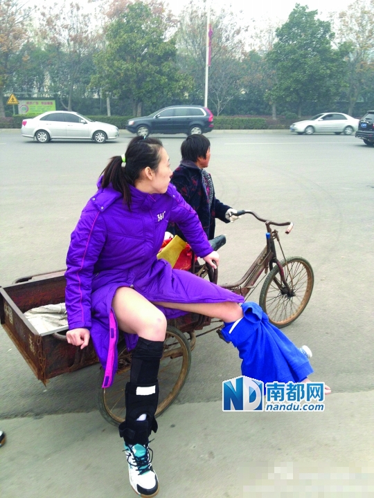 上海女排队员马晓颖在微博上发布了一组照片