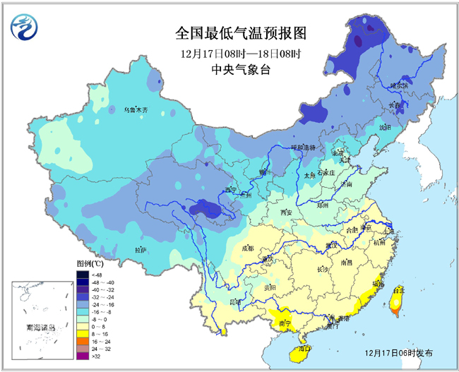 气象局:江南华南强降水减弱 新疆青藏吉林多降雪