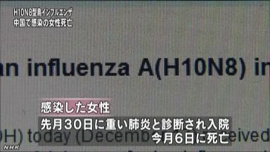 日媒关注首例人类感染H10N8禽流感死亡病例