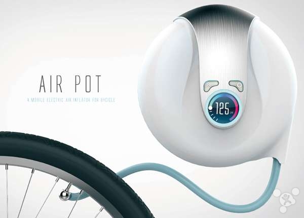 微型电动充气泵 自行车打气新概念(组图)