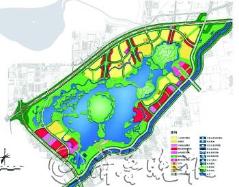华山湖湿地规划图.