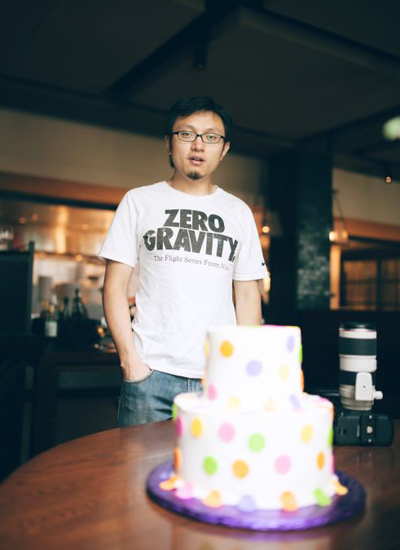 “拾光集数字媒体工作室”创始人谢臻。(美国《侨报》/王昊 摄)
