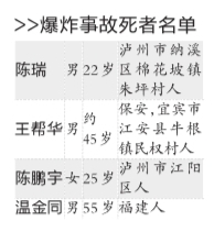 泸州繁华区商场天然气爆炸