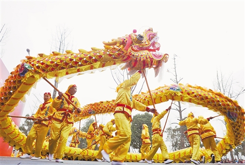 民俗表演迎新年(图-重庆日报的空间-我的搜狐