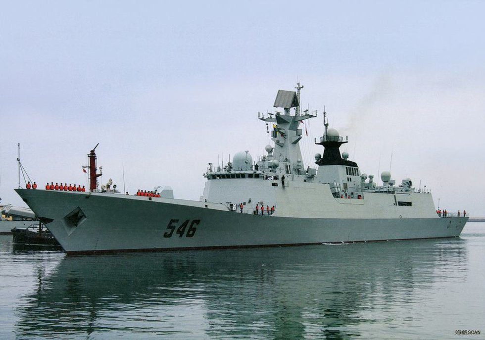 中国派054A舰参与销毁叙化武(组图)