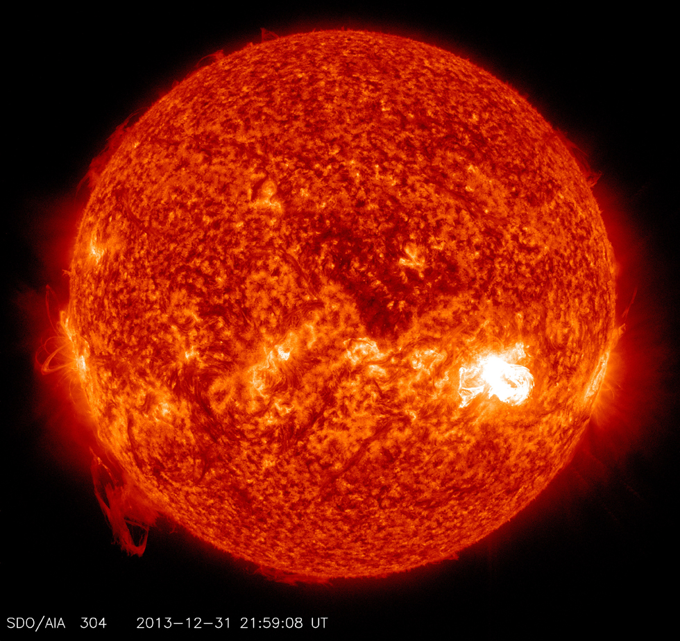 NASA公布2014年最新太阳耀斑高清图像(高清