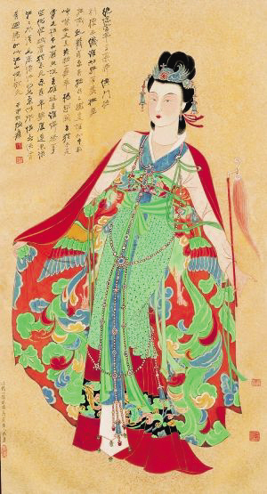 张大千《红拂女》