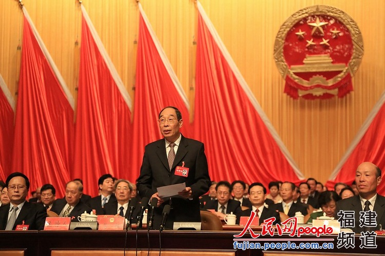 福建省十二届人大二次会议开幕 苏树林作政府
