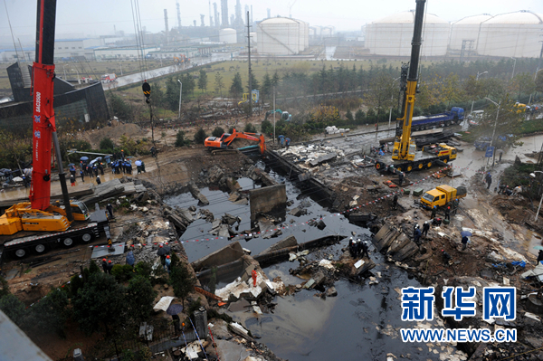 青岛油管爆炸事故损失7.5亿 中石化承担赔偿责