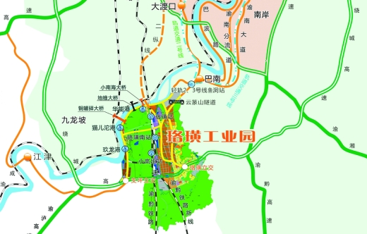 江津珞璜工业园水公铁立体交通 打造千亿级产业集群(组图)